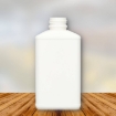 hdpe fles 500 ml rh pol rechthoekig wit din32.