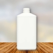 hdpe fles 1 liter rh pol rechthoekig wit din32.