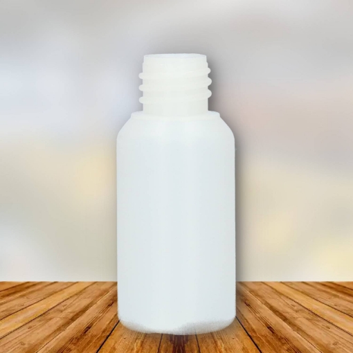 Plastic fles 25 ml hdpe naturel din18