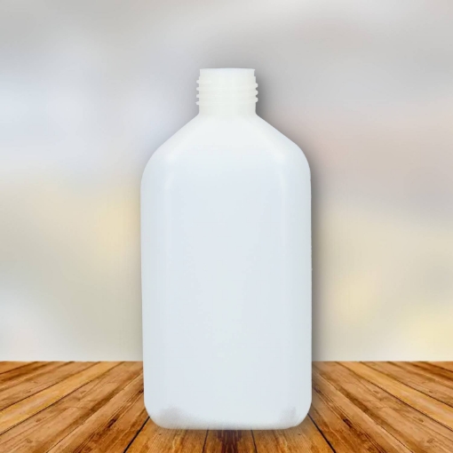 hdpe fles 500 ml vierkant cubic naturel h19mm.