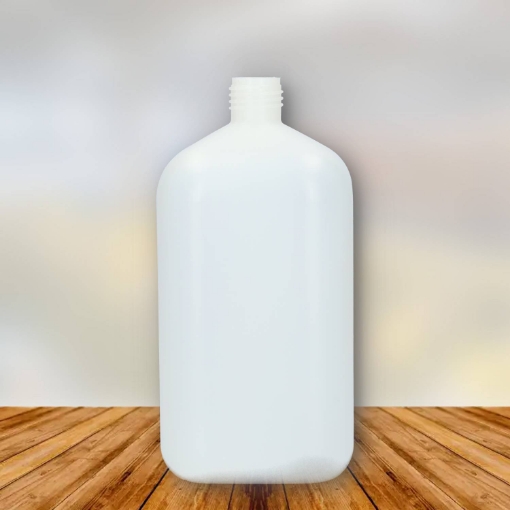 hdpe fles 1 liter vierkant cubic naturel h19mm.