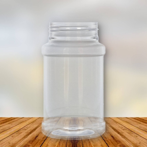 Glasheldere Kruiden Strooipotten 500 ml. van PET uit de "spice recesse" serie met een 63 sp400 hals.