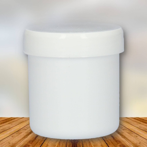 Plastic pot 75 ml pp wit incl. schroefdeksel gld