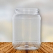 Plastic pot 1,5 liter pet transparant 100sp400