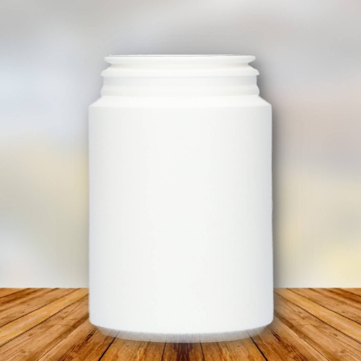 Plastic container (pill-jar) 250 ml pe wit h47mm