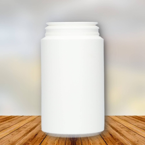 Plastic container (pill-jar) 300 ml pe wit h47mm