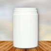 Plastic container (pill-jar) 1 liter pe wit 82mm