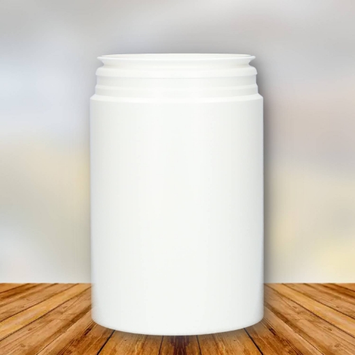 Plastic container (pill-jar) 1 liter pe wit 82mm