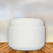 Plastic cremepot 50 ml pp wit dubbelwandig