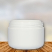 Plastic cremepot 100 ml pp wit dubbelwandig