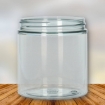 Plastic pot 250 ml r-pet transparant straight 70sp400