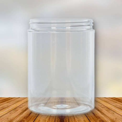 Plastic pot 1 liter pet transparant 100 400 52gr