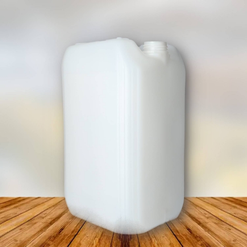 Kunststof jerrycan 25 liter hdpe naturel un din61 900gr