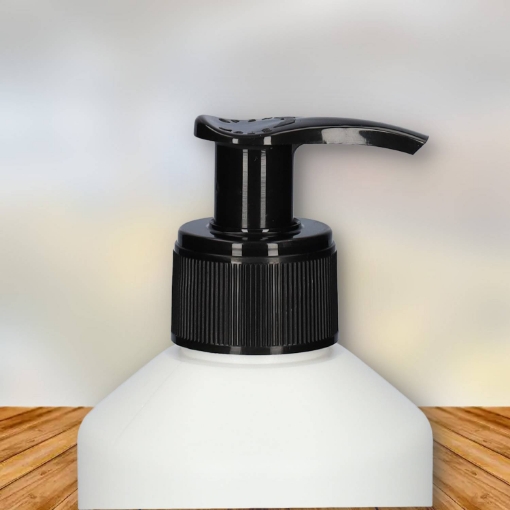 Zwarte 2ml dispenser pomp 28/410 met 220 mm stijgbuis