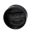 Flappercap duo pp zwart 38sp400 1-4 openingen