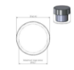 Bild von Plastic cremetiegel 50 ml san glasklar weiß 58gr