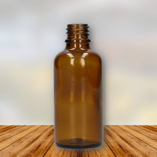 FLES 50 ML GLAS AMBER DROPPER GL18