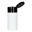 HDPE flessen WIT van 50 ml. (0.05 liter) uit de "trend-line" serie met een 24/410 hals. deze hebben een gewicht van 8.8 gr.