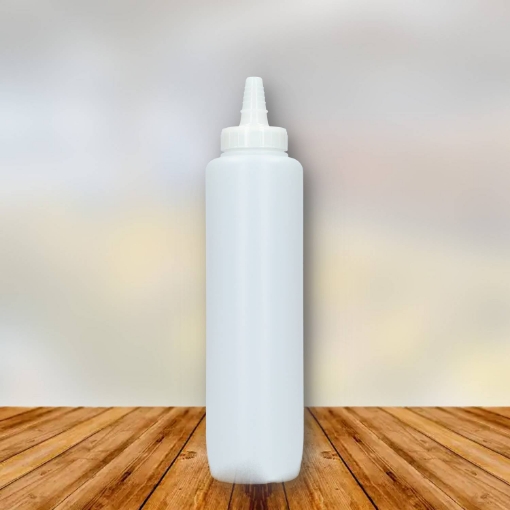 Bild von Plastic flasche 500 ml hdpe natur dressing 38-400