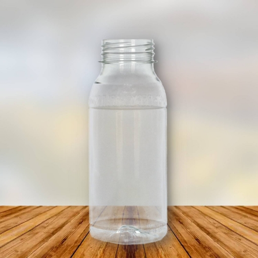 Sapflesjes 250 ml glashelder van < 50% gerecycled PET materiaal