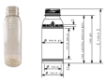 Bild von Plastic safflasche 250 ml r-pet glasklar 38mm3st verschließbar