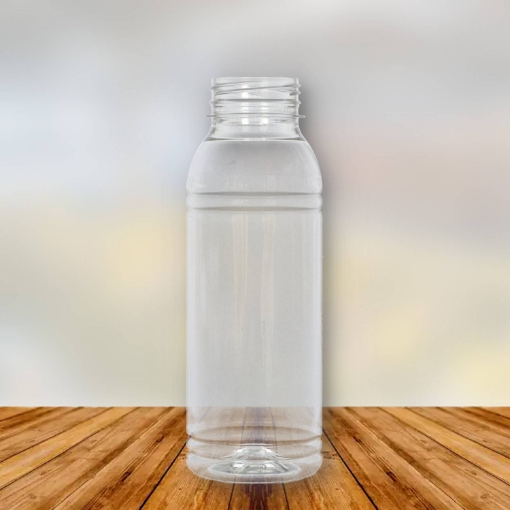 Sapflesjes 330 ml glashelder van < 50% gerecycled PET materiaal