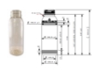 Bild von Plastic saftflasche 330 ml r-pet glasklar 38mm3st verschließb