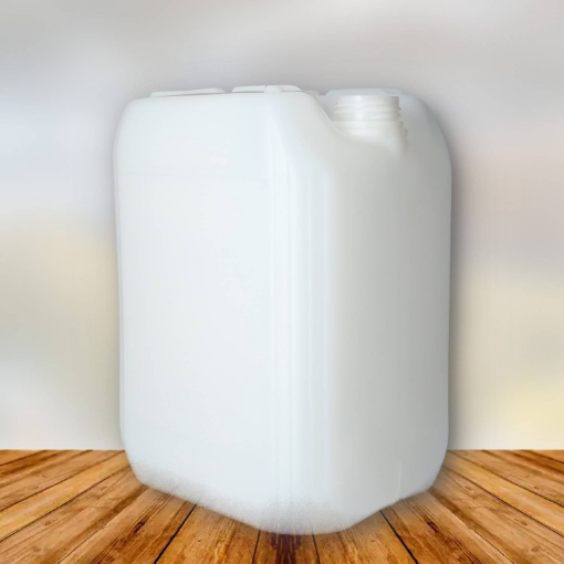 Kunststof jerrycan 20 liter hdpe naturel un din61 800gr